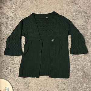 a.n.a green cardigan (size small)